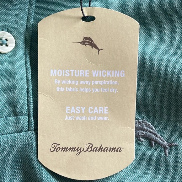 Tommy Bahama classic fit green Polo sz M - Picture 7 of 11